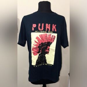 Vancl Punk Graphic Women’s Sz M T Shirt  Black Retro Rare